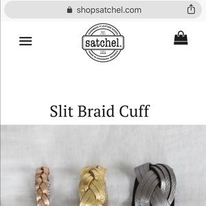 NWOT Satchel (Savannah, GA co) leather bracelet